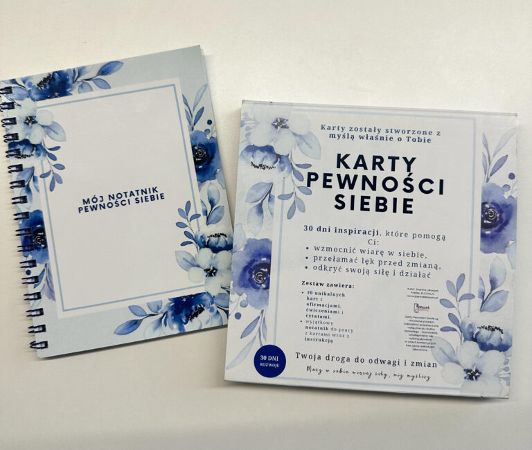 Karty Pewności Siebie z notatnikiem